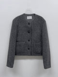 [wool30%] Twinkle Hairy Wool Jacket