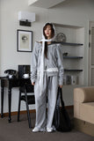 Leather belt string pants