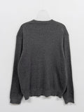 Ribbed Henry Neck Overfit Knit