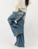 Bohemian Lace Wide Denim