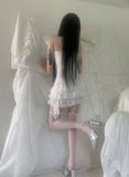[only suzen] Temer lace ribbon dress