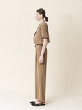 [Premium] Button Linen Jacket & Slacks Set