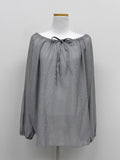 Meringue Two Way Shirring Loose Fit Blouse