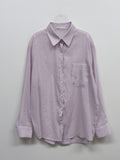 Holding see-through loose fit shirt