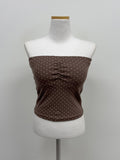 Shirring dot tube top