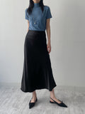 Tom Ribbed Mockneck Half T-Shirt