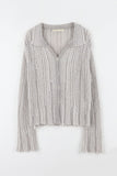 Millie Damage Collar Cardigan