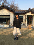 Maze Pintuck Bermuda Pants