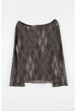 Summer Argyle Net Knit