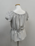 [Two-way/Off-shoulder] Dito Frill Puff Blouse