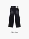 Steel Black Wide Denim