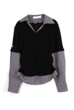 Rolling layered shirt