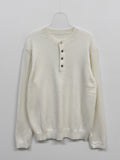 Ribbed Henry Neck Overfit Knit