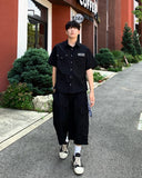 Nylon Cargo Pocket Bermuda Pants