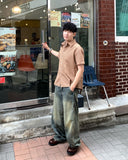 Soy Linen Check Short Sleeve Shirt
