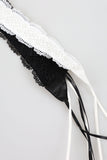 Lace leather belt
