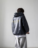 Symposium Hood Leather Jacket