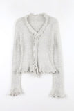 Frill snow knit