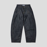 Verity Two-Tuck Curved Denim Pants