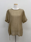 Yoru Belted Half Blouse