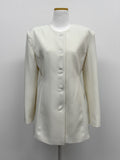 Pin tuck round half jacket