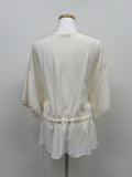 [Short sleeve ver.] Julie Frill Round Neck Blouse