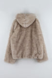 Devil Half Hood Fur Jacket