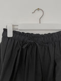 Ribbon shirring flare long skirt