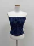 Shirring dot tube top
