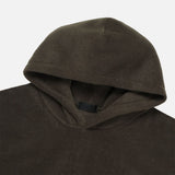 Fleece crop pullover hood