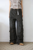 Color Stitch Cargo Cotton Pants