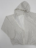 Embossed Dot Hooded Jumper