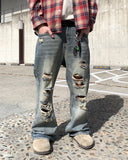 Flare Destroyed Denim