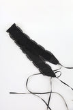 Lace leather belt