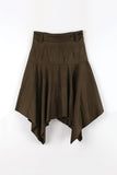 Earth Flare Suede Skirt