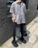 Dark Destroyed Damage Bermuda Denim