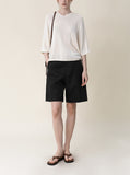 [Premium] Whole Garment Brule Hood Short Sleeve Knit
