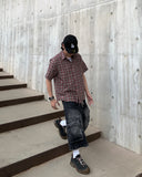 Round Curve Cargo Bermuda Denim