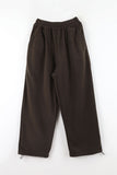 Back pocket color matching fleece pants