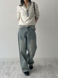 Gente Two Pocket See-Through Blouse