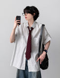 Apple Stripe Roll-up Shirt