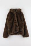 Devil Half Hood Fur Jacket