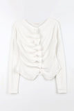 Eco shirring cardigan