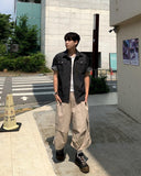 Twill Cotton Cargo Bermuda Pants