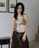 Lenny lace blanc sleeveless