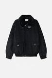 Suede fur lining mustang jacket