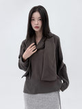 MUFFLER BLEND BLOUSE