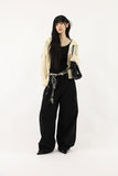 Bohemian Studded Black Pants