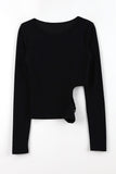 Side belt slim tee