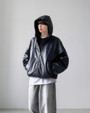Symposium Hood Leather Jacket